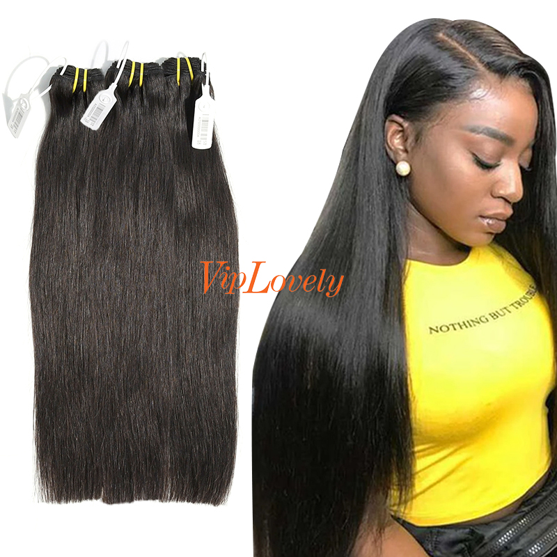 #1b Malaysian Raw Human Hair Weft Straight