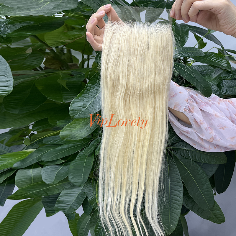 Blonde #613 European Virgin Human Hair HD 5X5 Lace Closure Straight