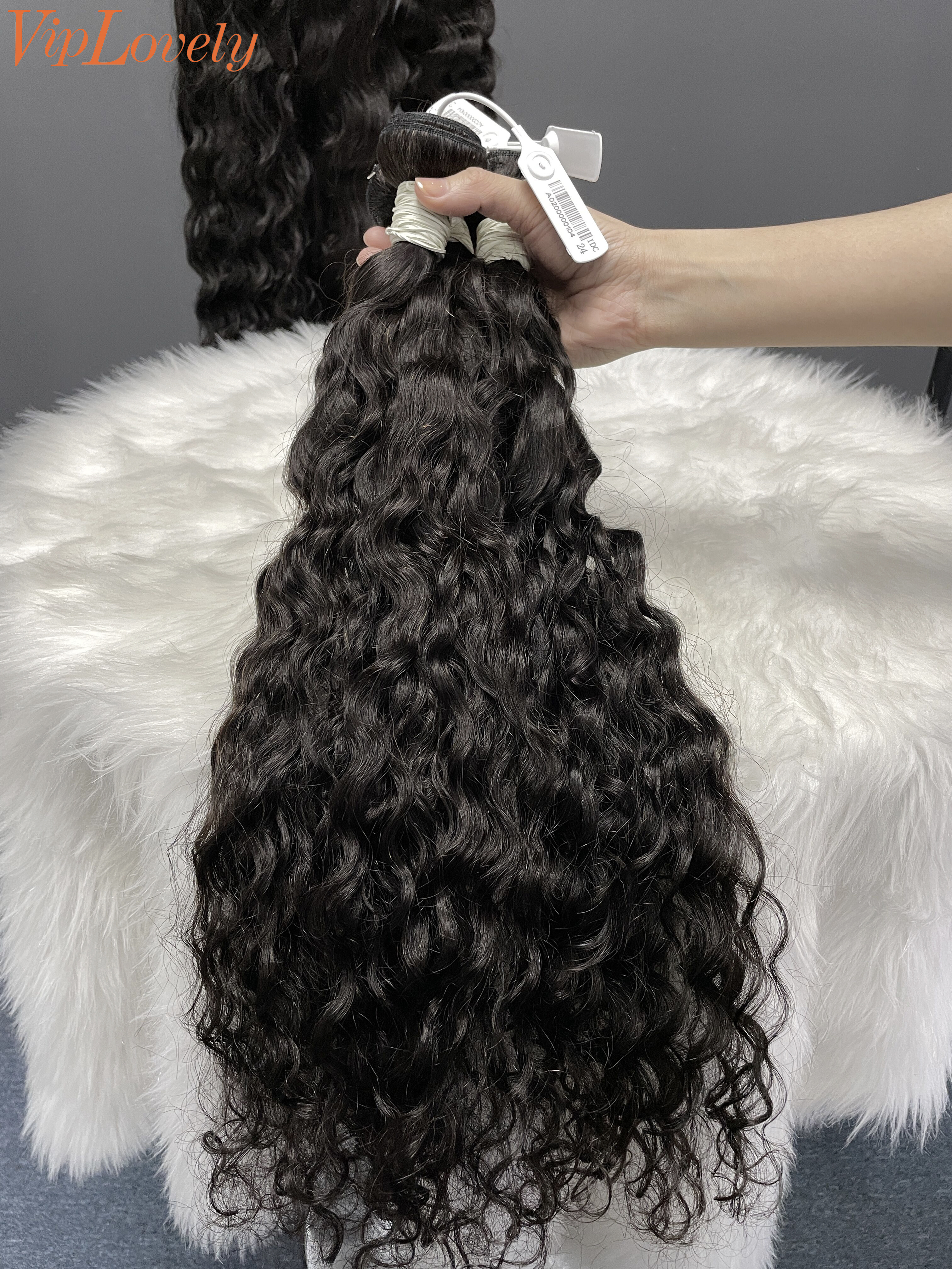 Virgin Indian Curly Hair Bundle 26 28 30Inch Free Shipping