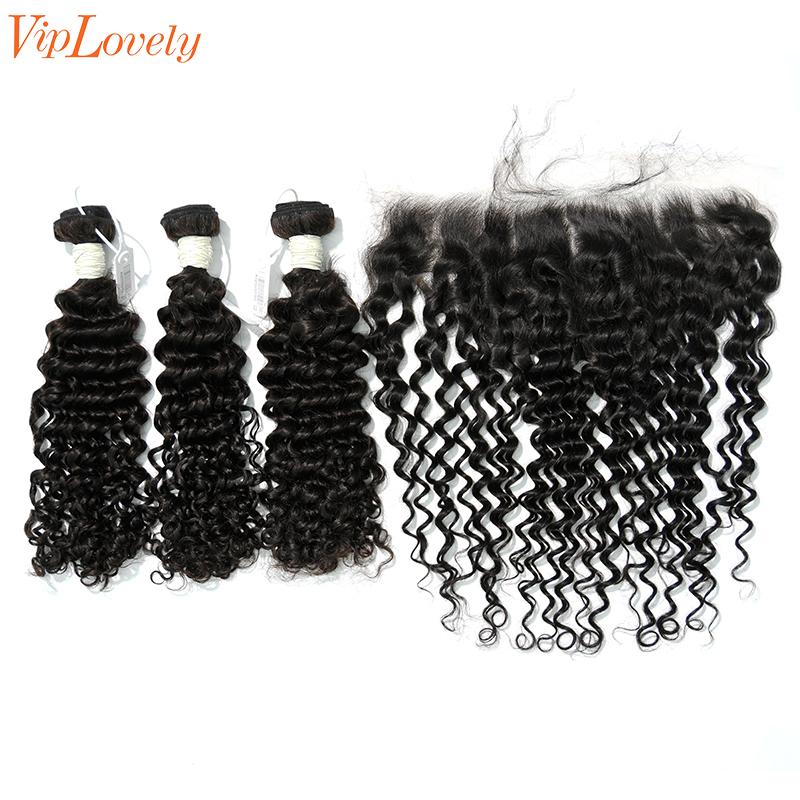 Virgin Deep Curly 22 24 26 Inch And 13x6 HD Lace 22 Inch  Free Shipping
