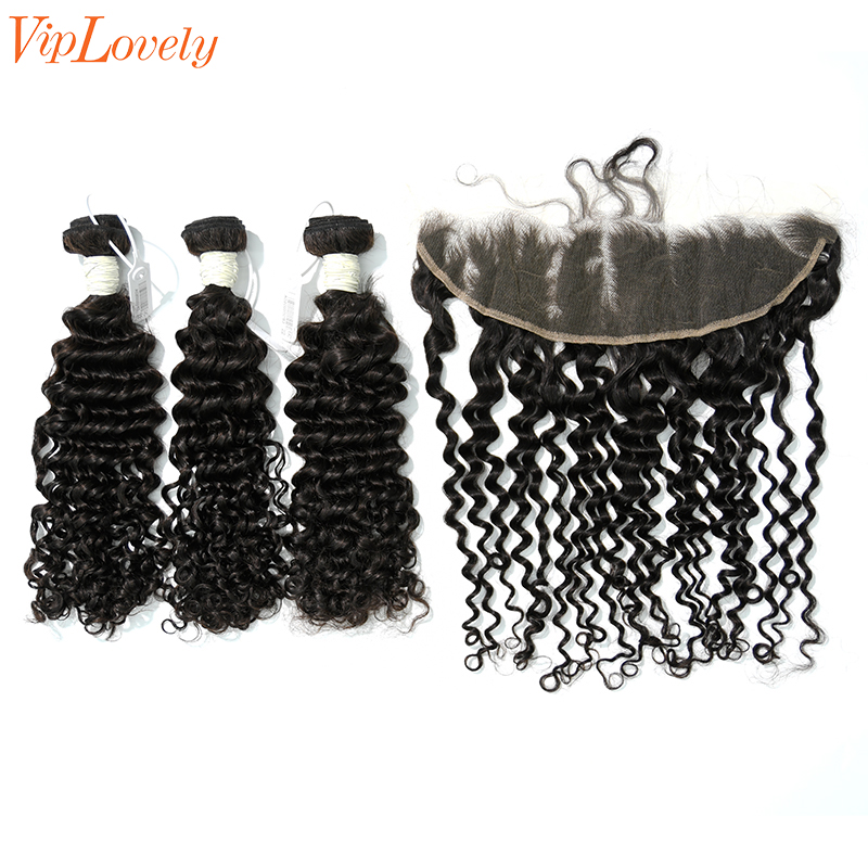 Virgin Deep Curly 24 26 28 Inch And 13x4 HD Lace 22 Inch  Free Shipping