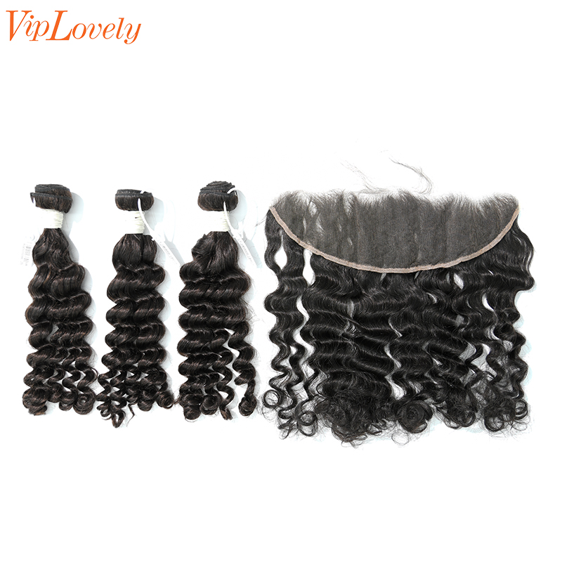 Virgin Deep Wave 22 24 26 Inch And 13x4 HD Lace 22 Inch  Free Shipping