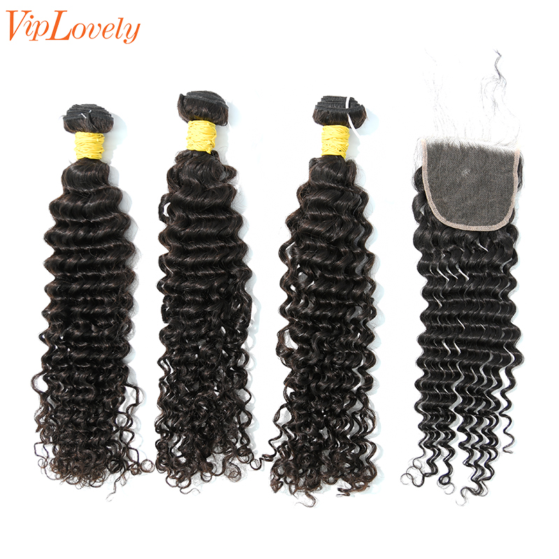 Raw Deep Curly 14 16 18 Inch And 4x4 HD Lace 18 Inch  Free Shipping