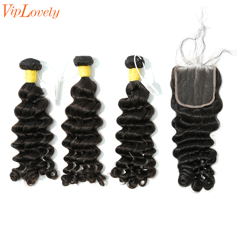 Raw Deep Wave 16 18 20 Inch And 4x4 HD Lace 20 Inch  Free Shipping