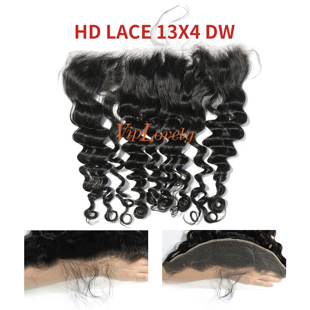 HD Lace Virgin Human Hair Deep Wave 13x4 Lace Closure