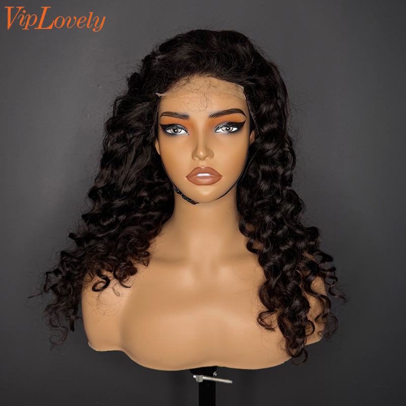 Brazilian Raw Human Hair 4x4 Swiss HD wig Deep Wave