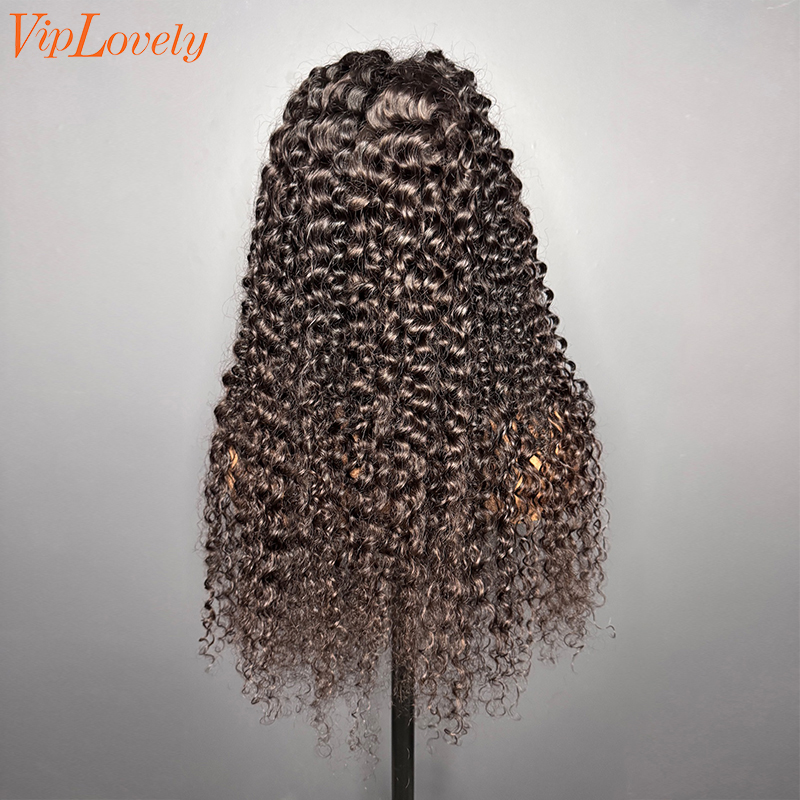 Brazilian Raw Human Hair 4x4 Swiss HD wig Deep Curly